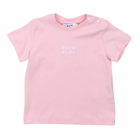 msgm - LIGHT INTERLOCK LIGHT INTERLOCK T-SHIRT