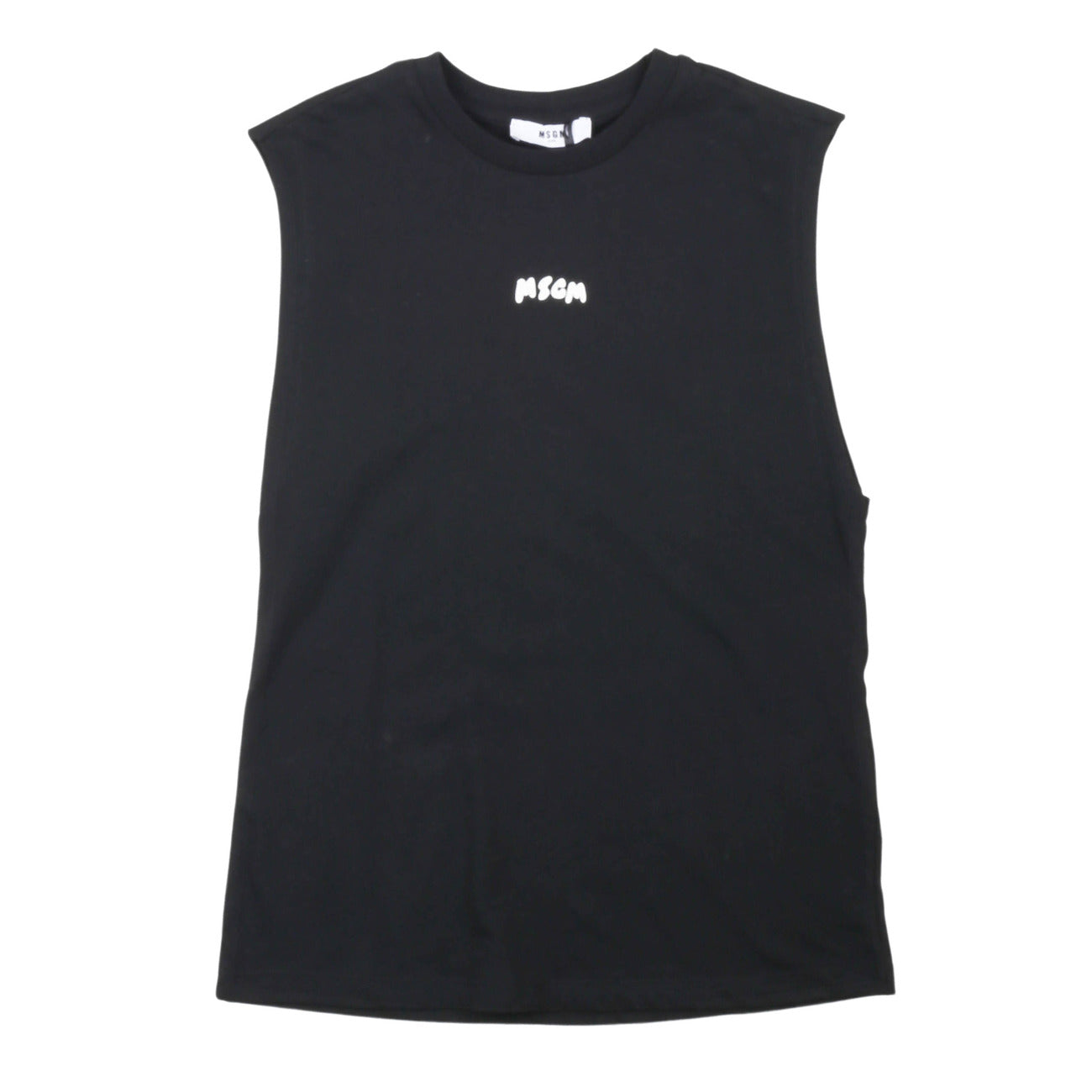 msgm - JERSEY SLEEVELESS BOY NERO/BLACK
