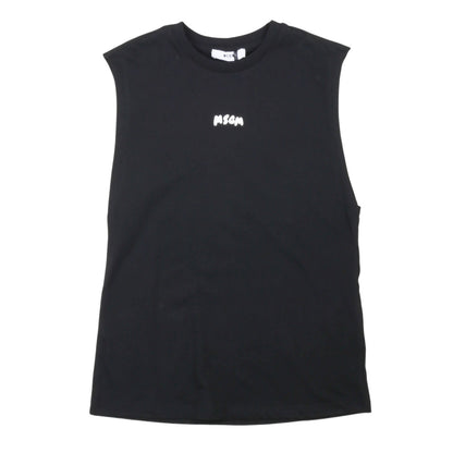 msgm - JERSEY SLEEVELESS BOY NERO/BLACK