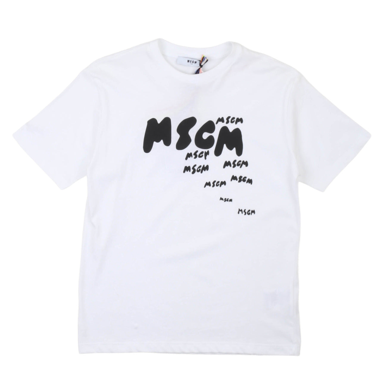 msgm - JERSEY T-SHIRT BOY BIANCO/WHITE