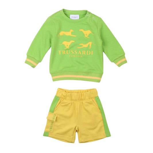 Trussardi - SMIL Bermuda shorts and sweatshirt set