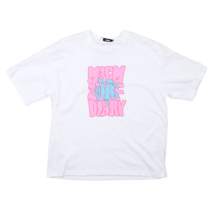 msgm - JERSEY OVER T-SHIRT GIRL BIANCO/WHITE