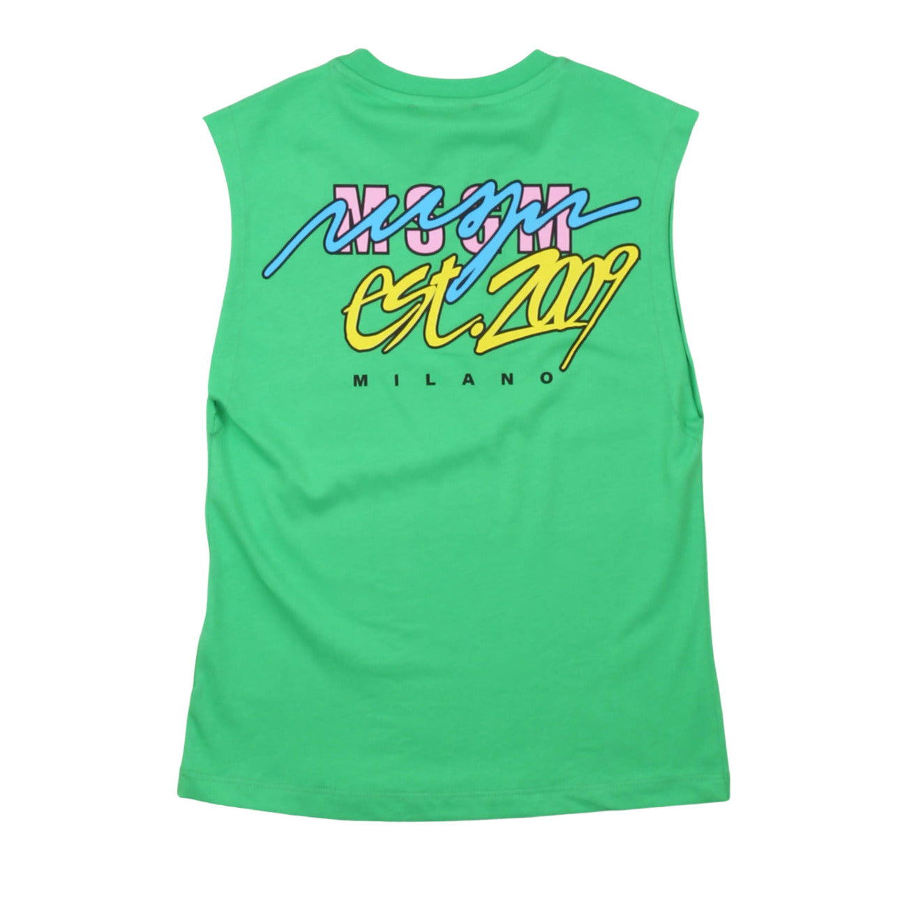 msgm - JERSEY SLEEVELESS UNISEX IRISH GREEN