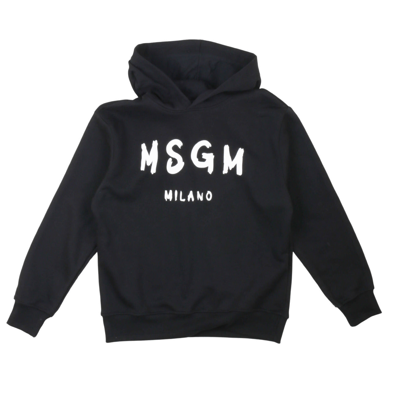 msgm - UNISEX HOODIE BLACK/BLACK