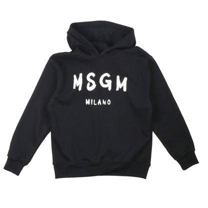 msgm - UNISEX HOODIE BLACK/BLACK