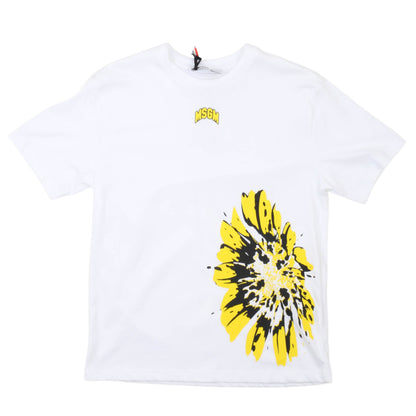 msgm - JERSEY T-SHIRT GIRL BIANCO/WHITE