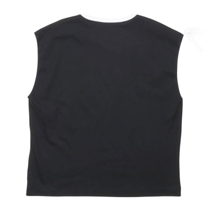 msgm - JERSEY TANK TOP GIRL NERO/BLACK