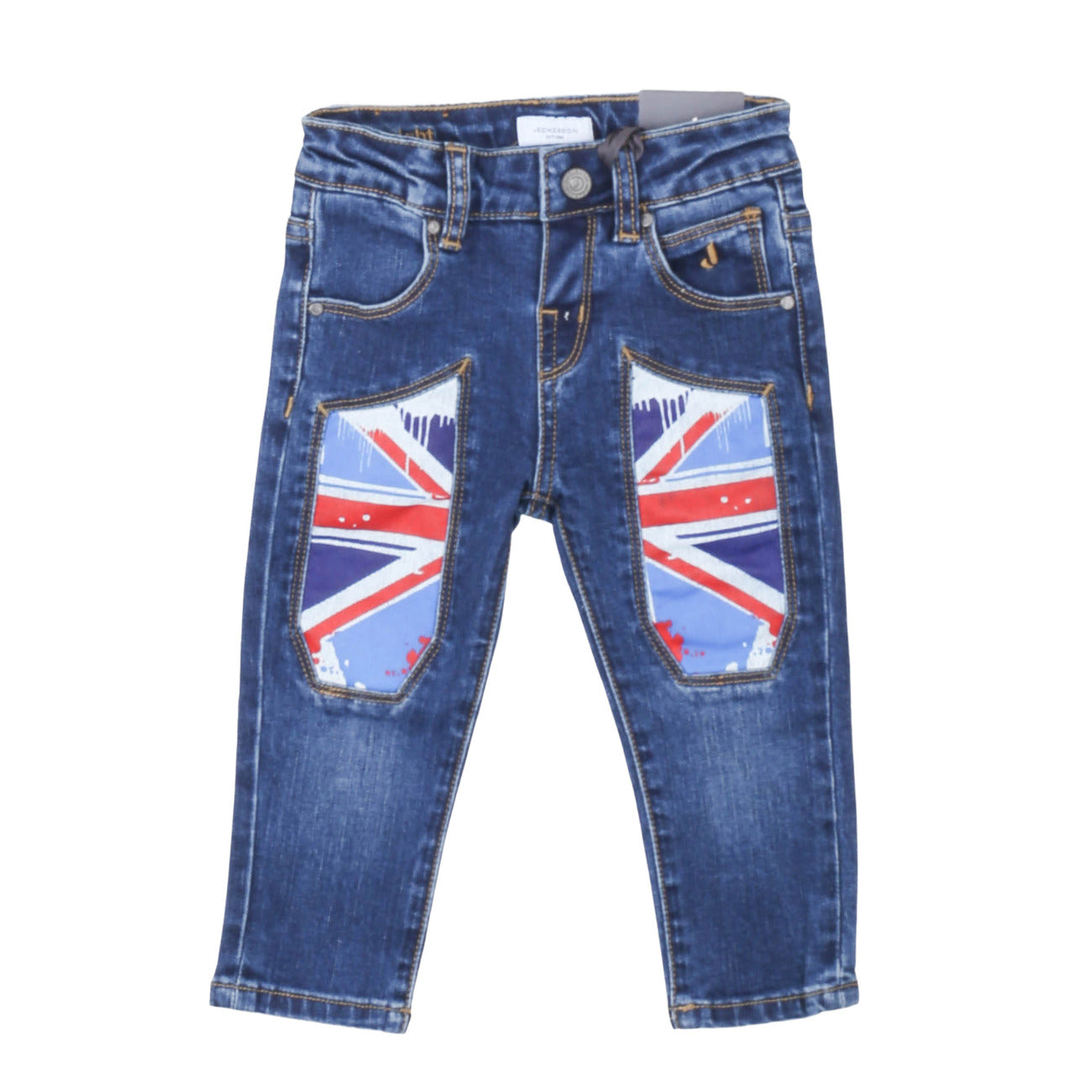 jeckerson - PANTALONE NEO IN JEANS 5 TASCHE C/TOPPA STAMPATA