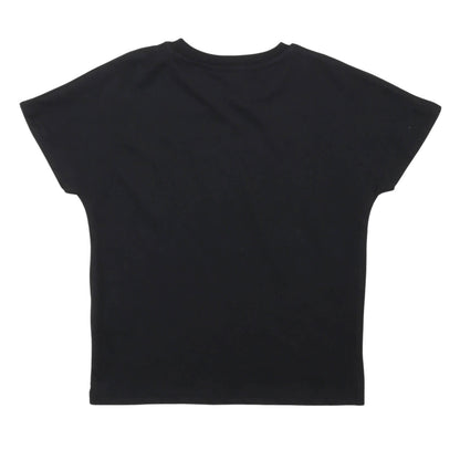 msgm - JERSEY T-SHIRT JUNIOR UNISEX BLACK/BLACK