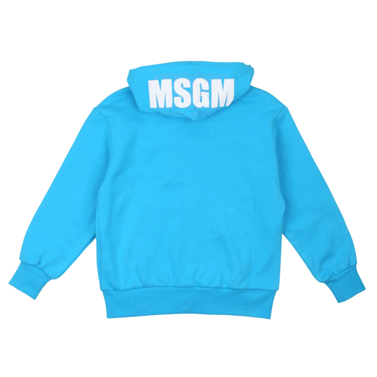 msgm - UNISEX ZIP HOODIE ATOLLO TURQUOISE