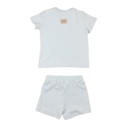 msgm - LIGHT INTERLOCK T-SHIRT LIGHT INTERLOCK