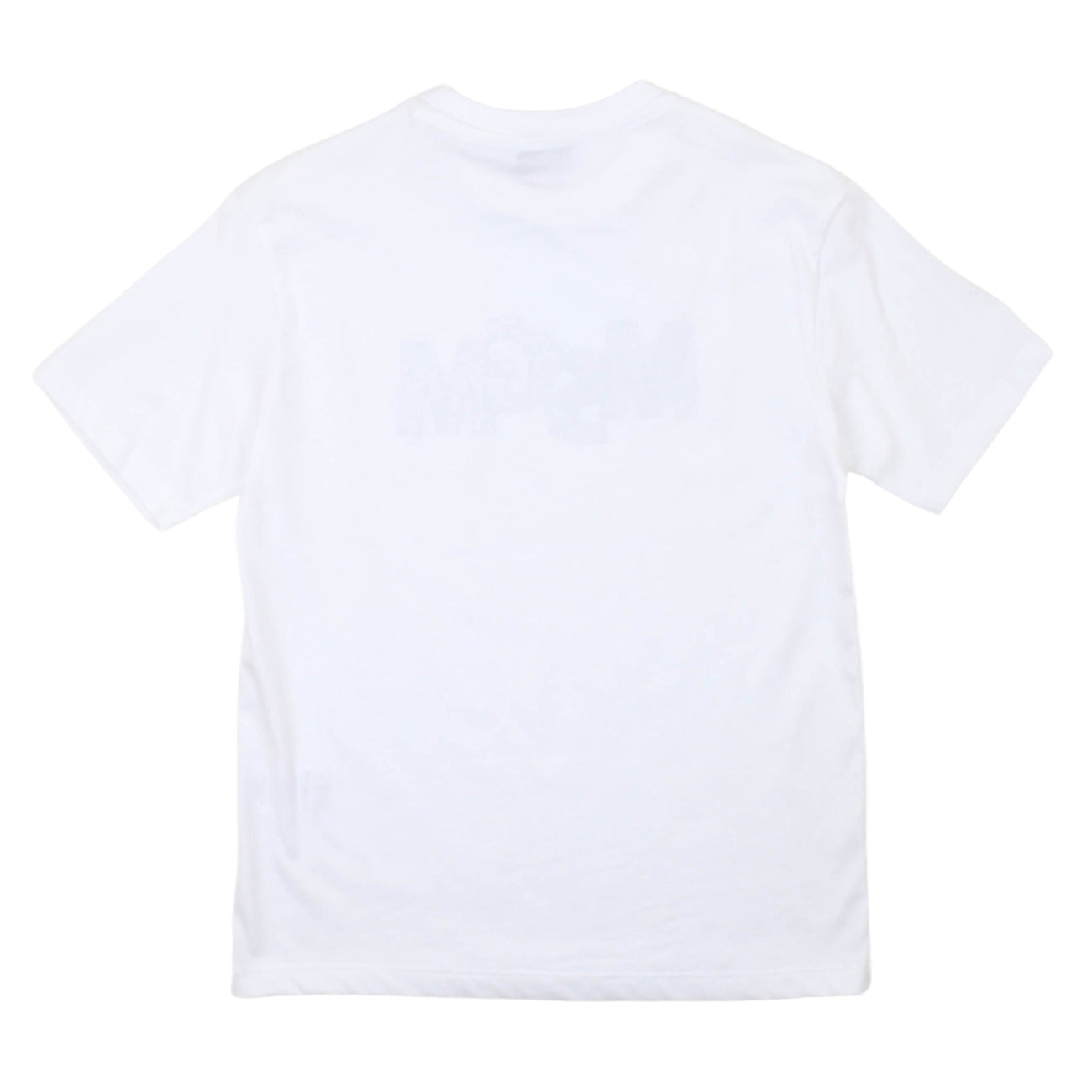 msgm - JERSEY T-SHIRT BOY WHITE/WHITE