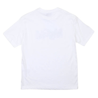 msgm - JERSEY T-SHIRT BOY WHITE/WHITE
