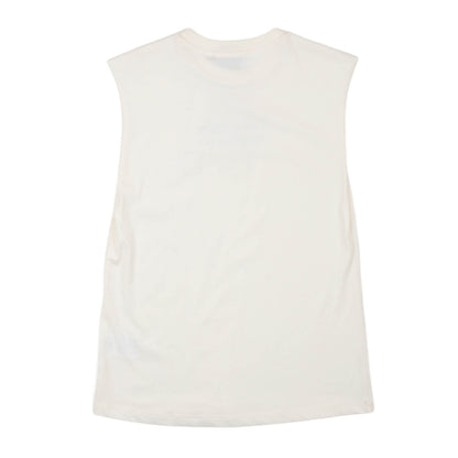 msgm - JERSEY SLEEVELESS BOY CREMA/CREAM