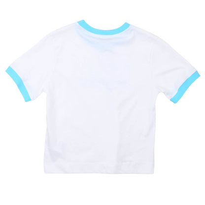 msgm - JERSEY T-SHIRT GIRL WHITE/WHITE