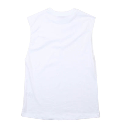 msgm - JERSEY SLEEVELESS UNISEX BIANCO/WHITE