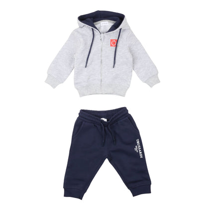 trussardi - FELPA CON ZIP STRENCI