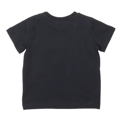 msgm - JERSEY T-SHIRT BABY UNISEX NERO/BLACK