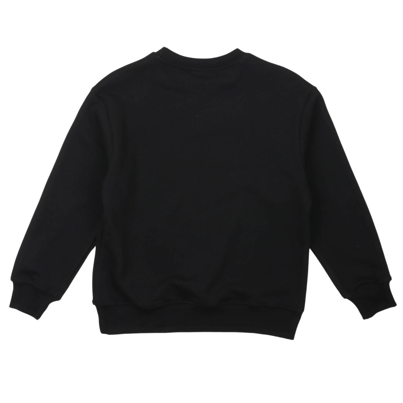 msgm - UNISEX SWEATSHIRT BLACK-FLUO FUCHSIA