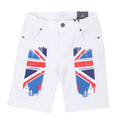 jeckerson - BULL BERMUDA WITH PRINTED PATCH