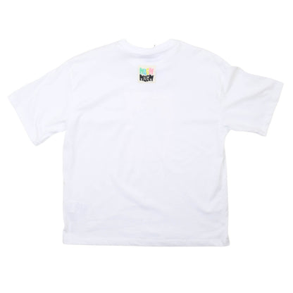 msgm - JERSEY OVER T-SHIRT GIRL BIANCO/WHITE