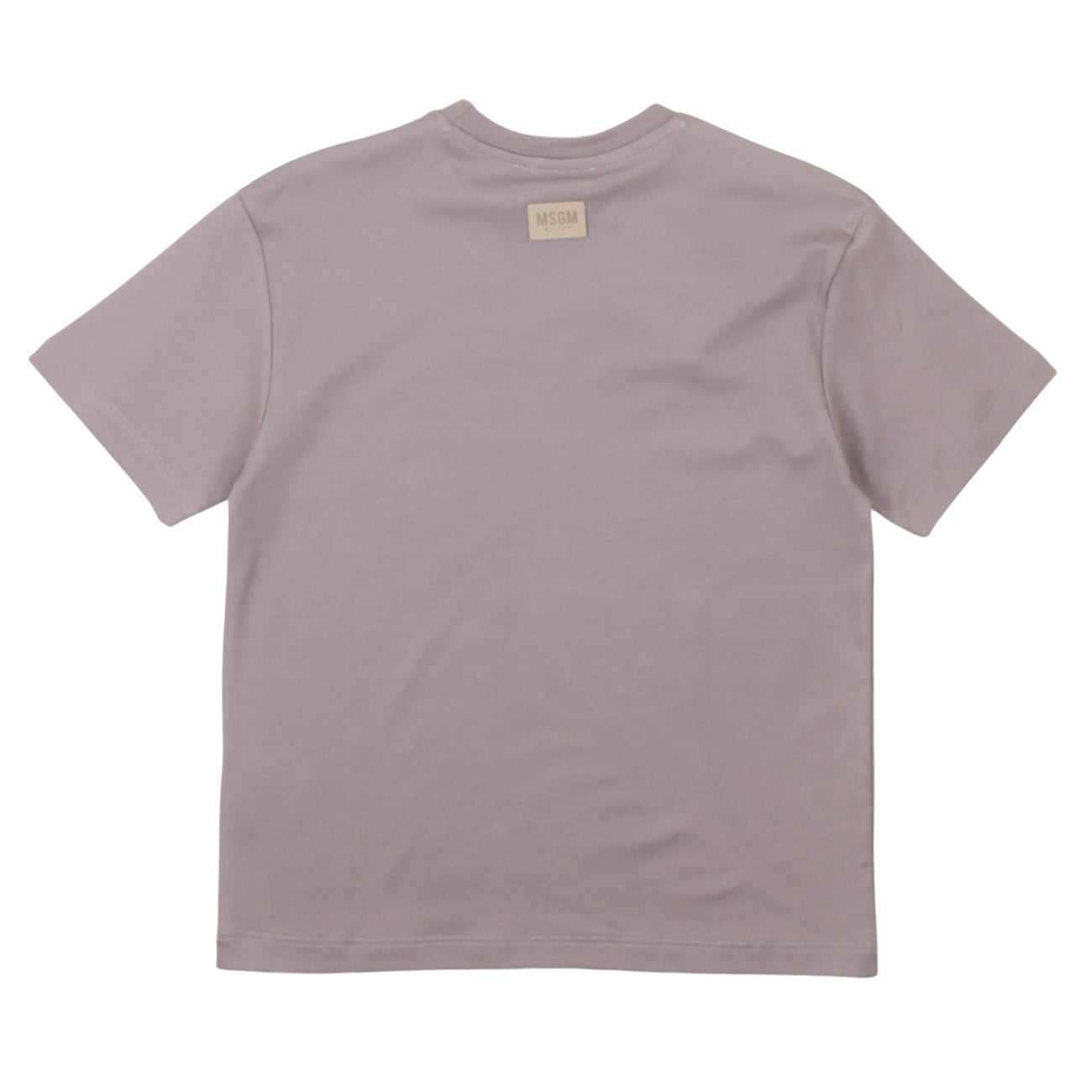 msgm - LIGHT INTERLOCK T-SHIRT STONE