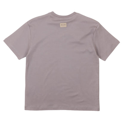 msgm - LIGHT INTERLOCK T-SHIRT STONE