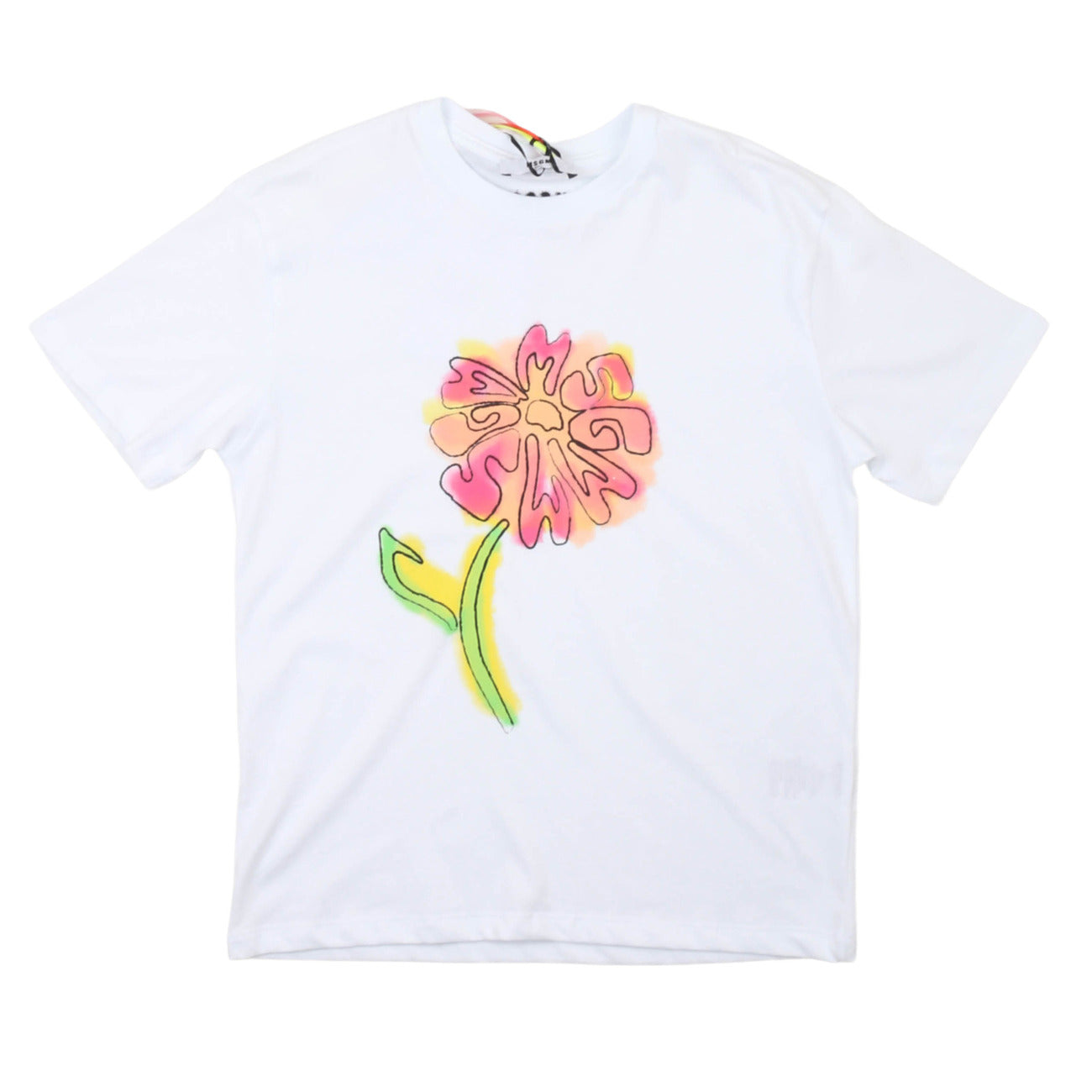 msgm - JERSEY T-SHIRT GIRL WHITE/WHITE