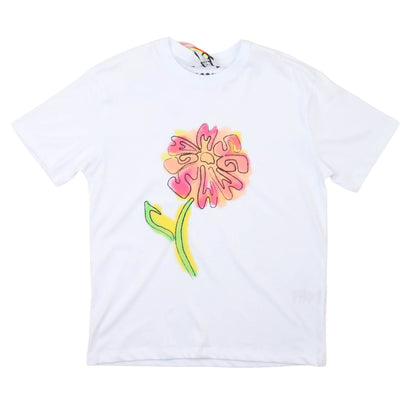 msgm - JERSEY T-SHIRT GIRL WHITE/WHITE