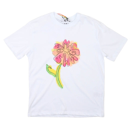 msgm - JERSEY T-SHIRT GIRL BIANCO/WHITE