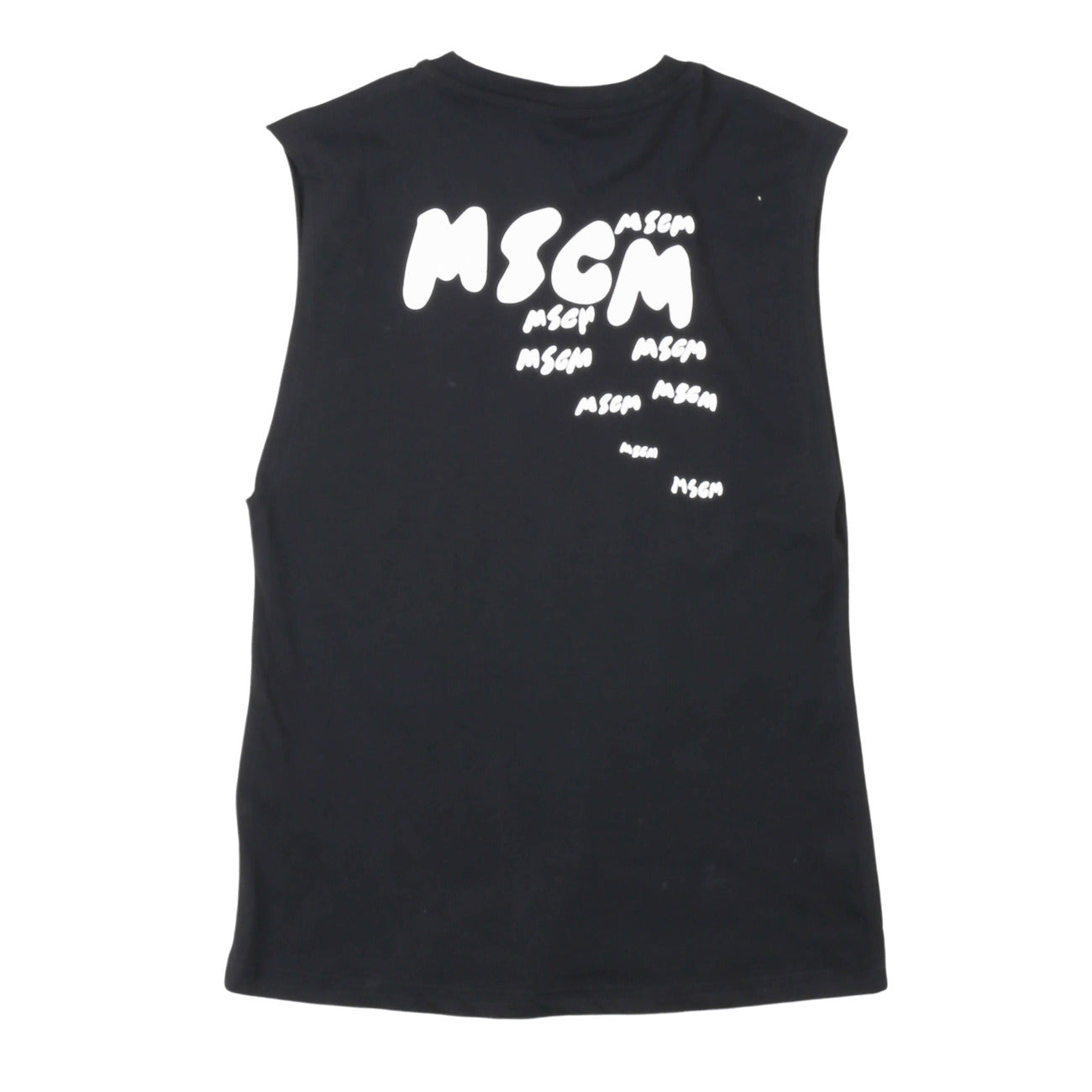 msgm - JERSEY SLEEVELESS BOY NERO/BLACK