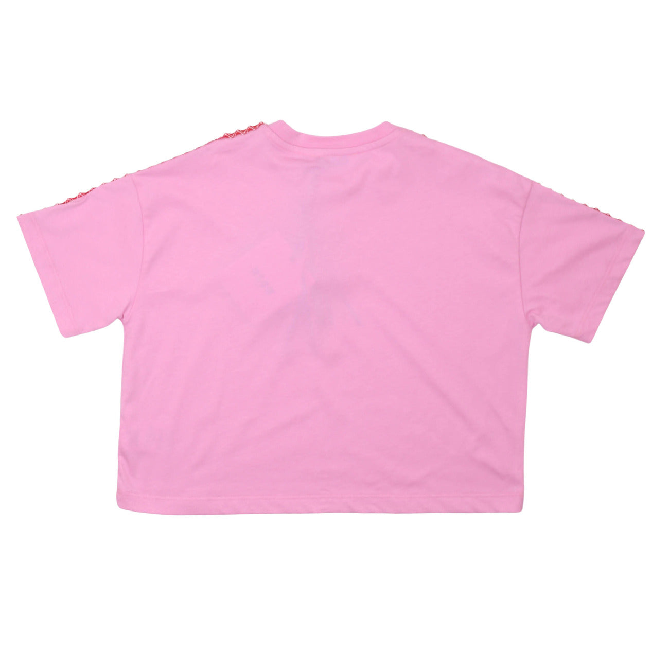 msgm - JERSEY BOX T-SHIRT GIRL PINK LILAC