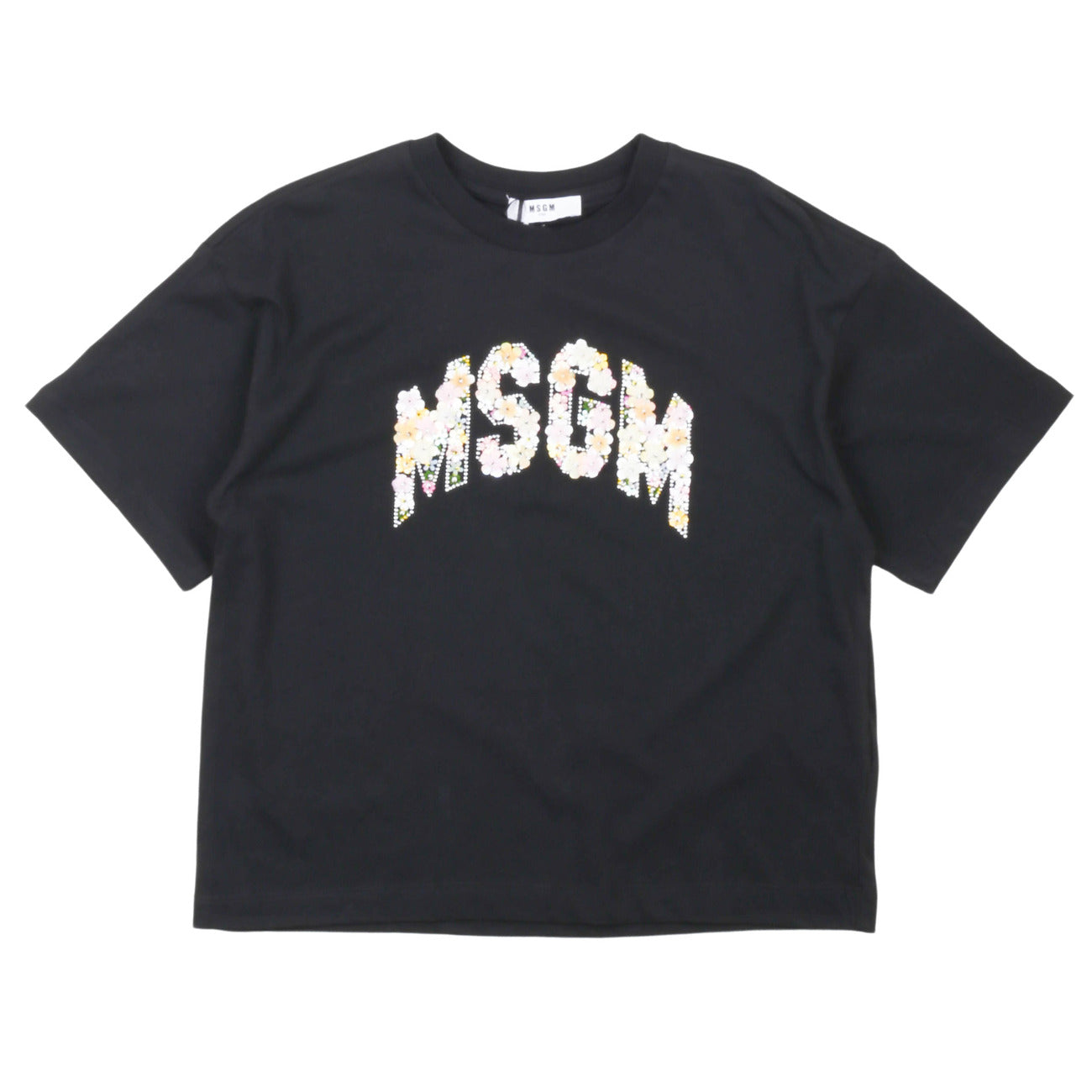 msgm - JERSEY OVER T-SHIRT GIRL NERO/BLACK