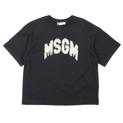 msgm - JERSEY OVER T-SHIRT GIRL NERO/BLACK